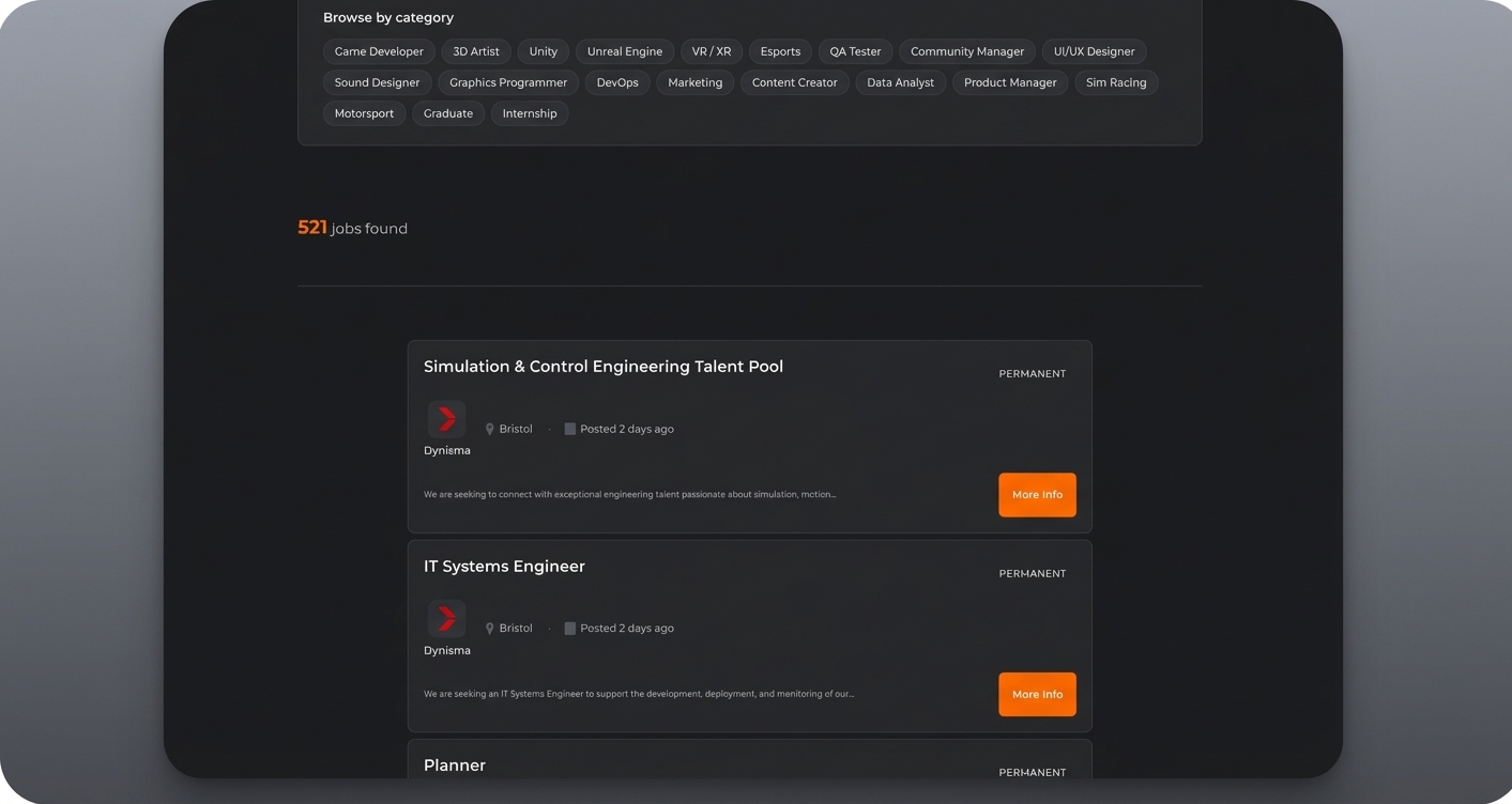 Niche job board built with YubHub WordPress plugin